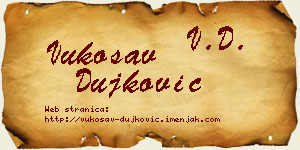 Vukosav Dujković vizit kartica